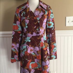 Tabitha floral jacket coat Size-4-Athropologie-🌺